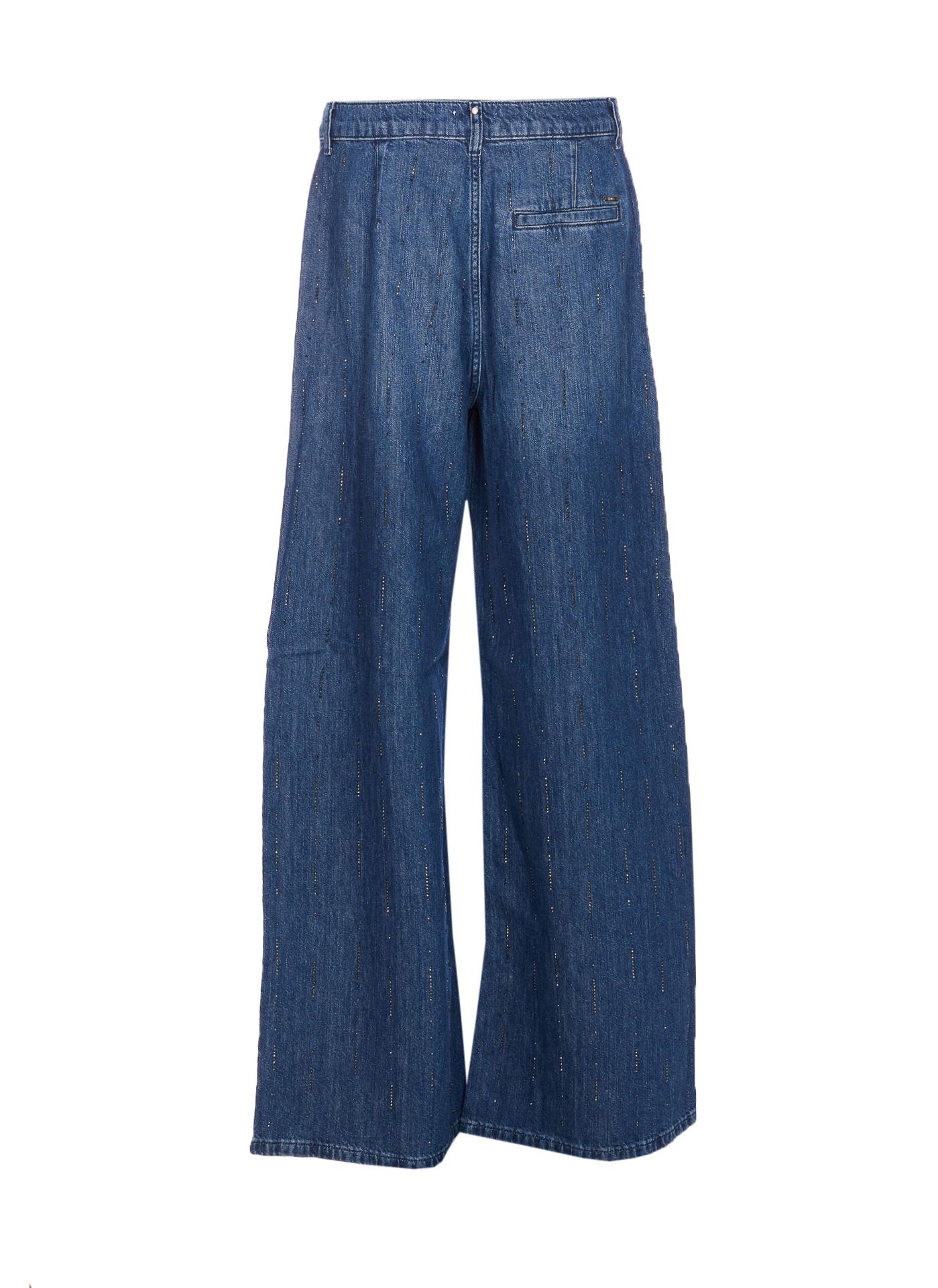 liu jo trousers blue cotton - women