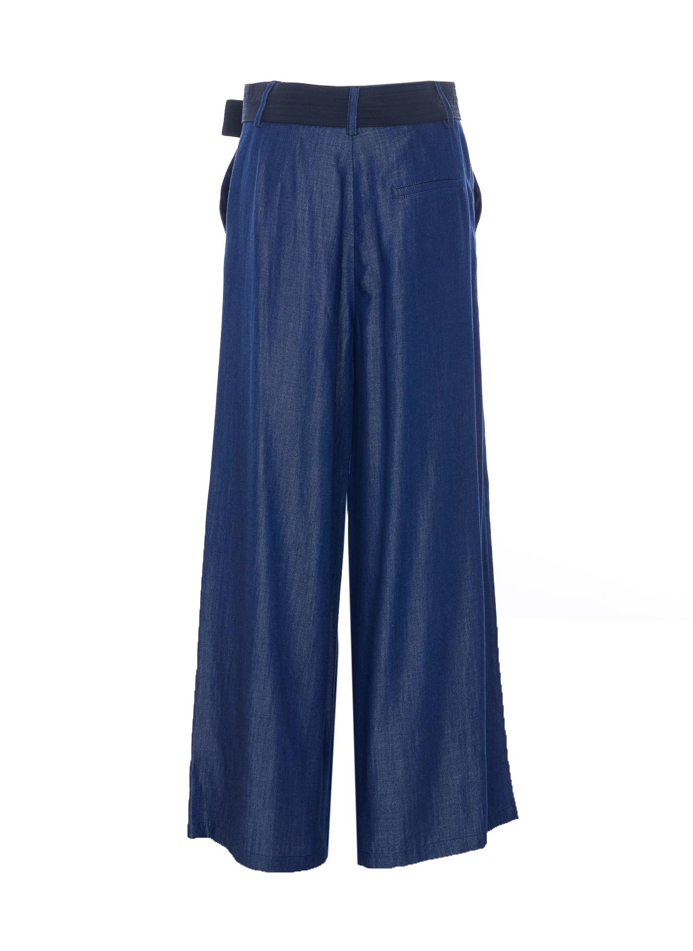 liu jo trousers blue lyocell - women