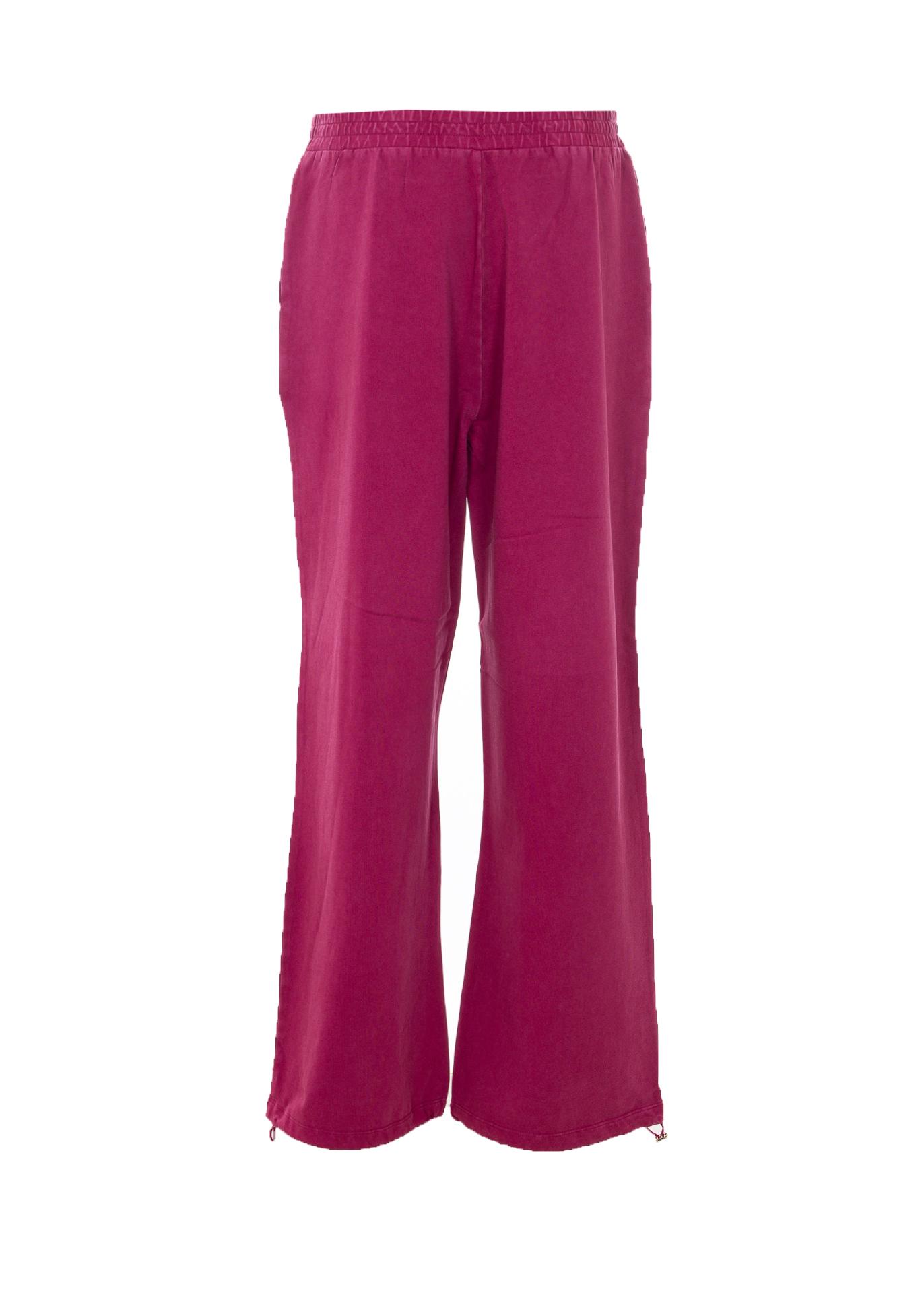 liu jo trousers fuchsia cotton - women