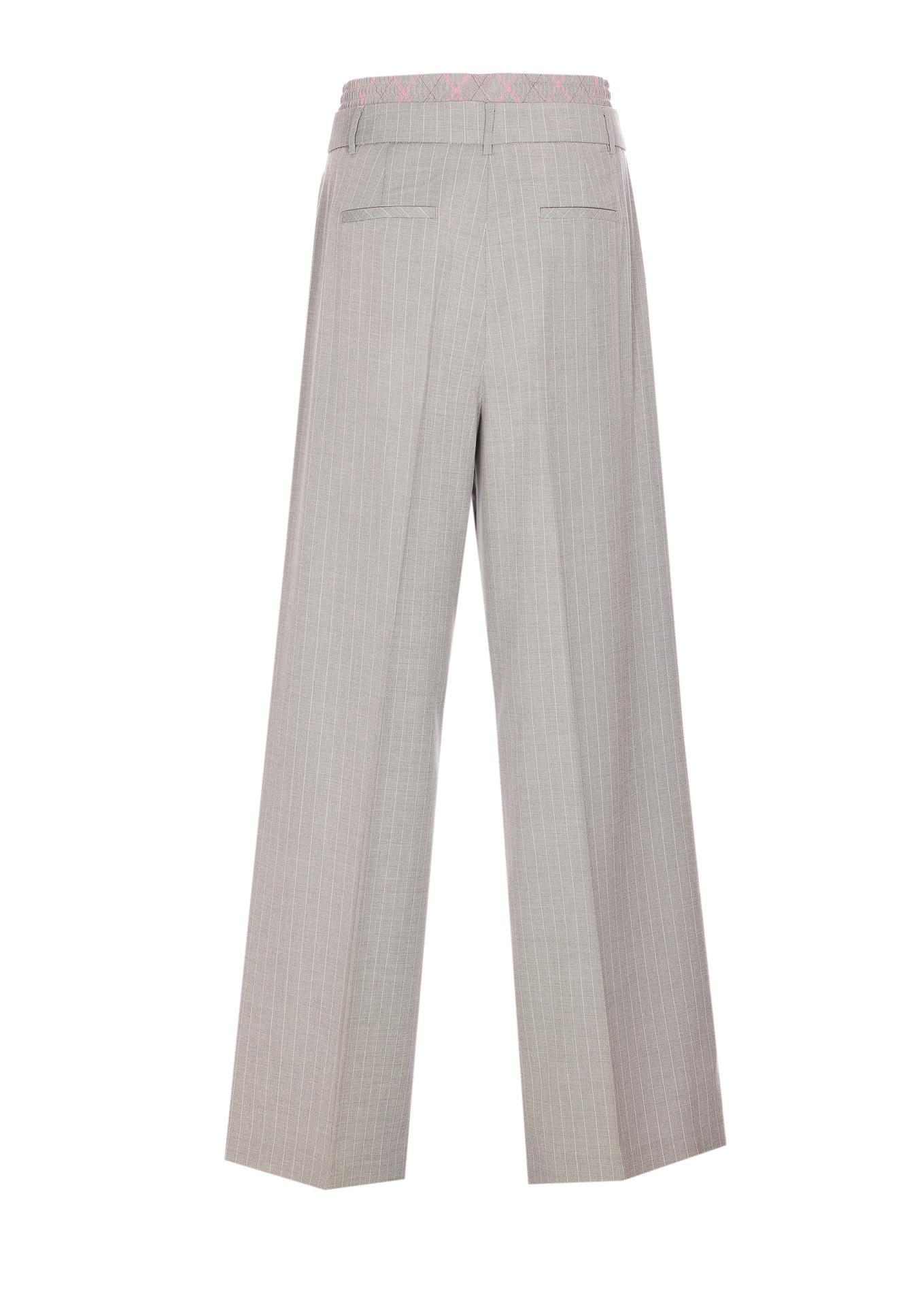 liu jo trousers grey polyester - women