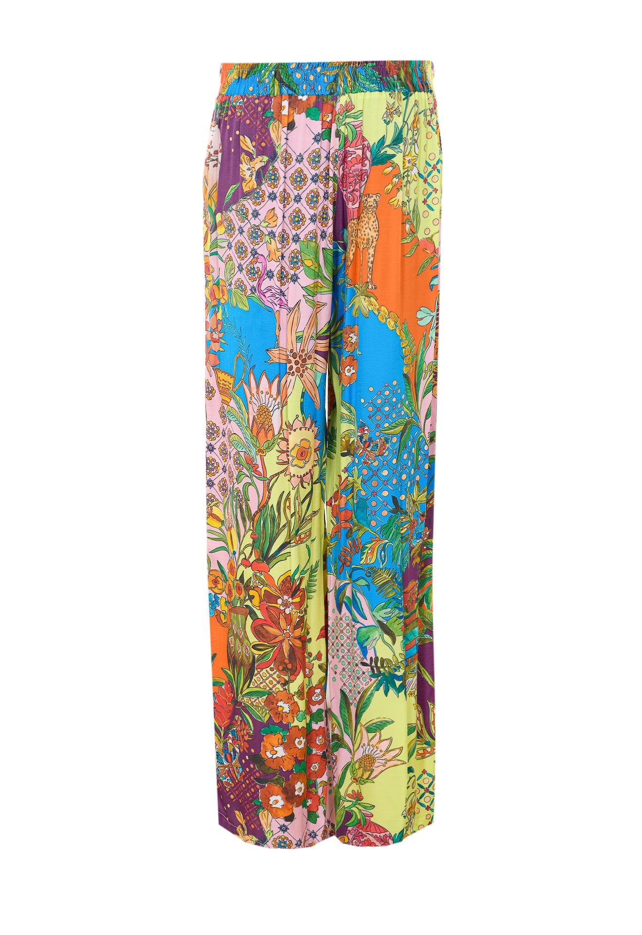 liu jo trousers multicolour viscose - women