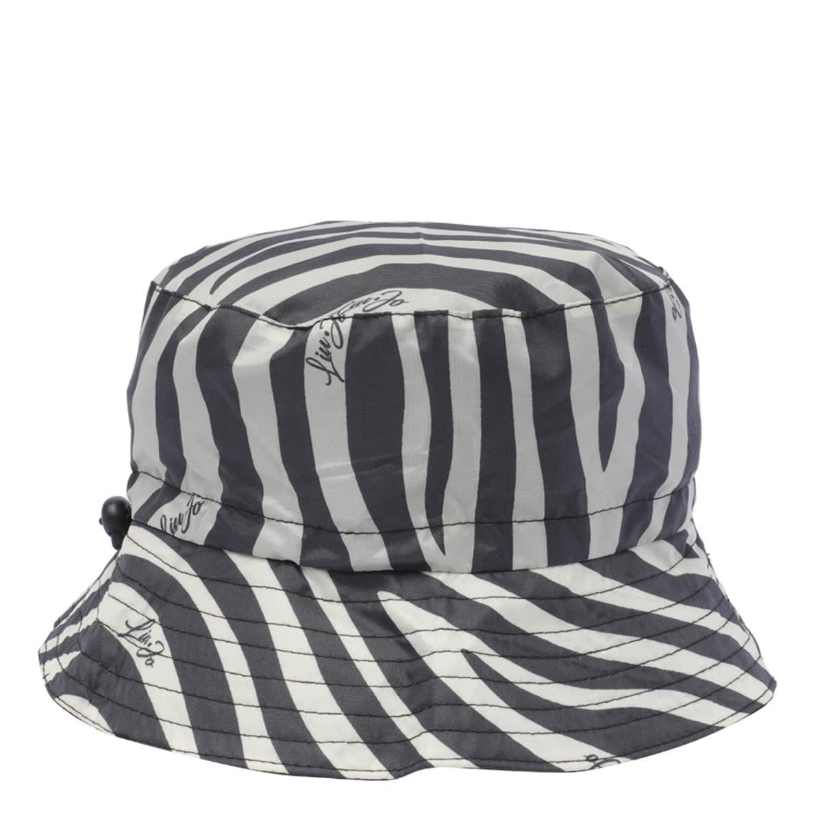 liu-jo zebra motif bucket hat