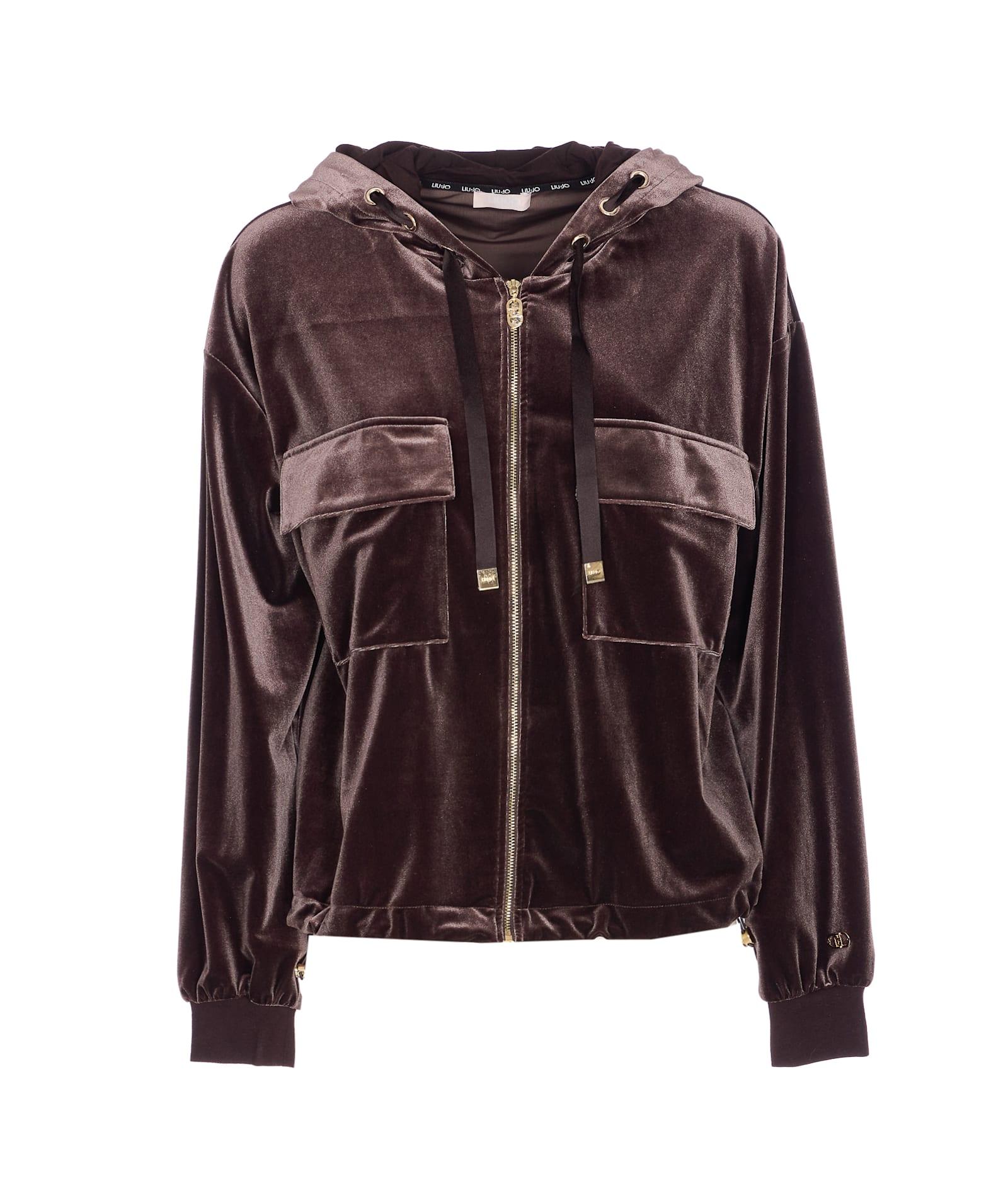 liu-jo zipped sweatshirt