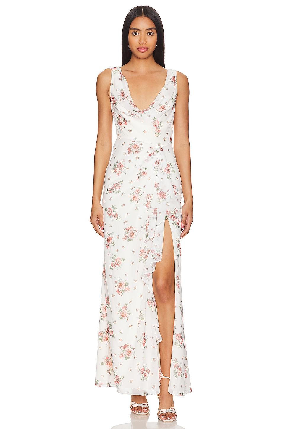 liv draped maxi dress