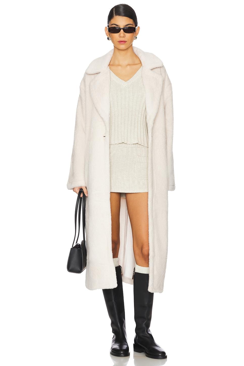 live in faux fur coat