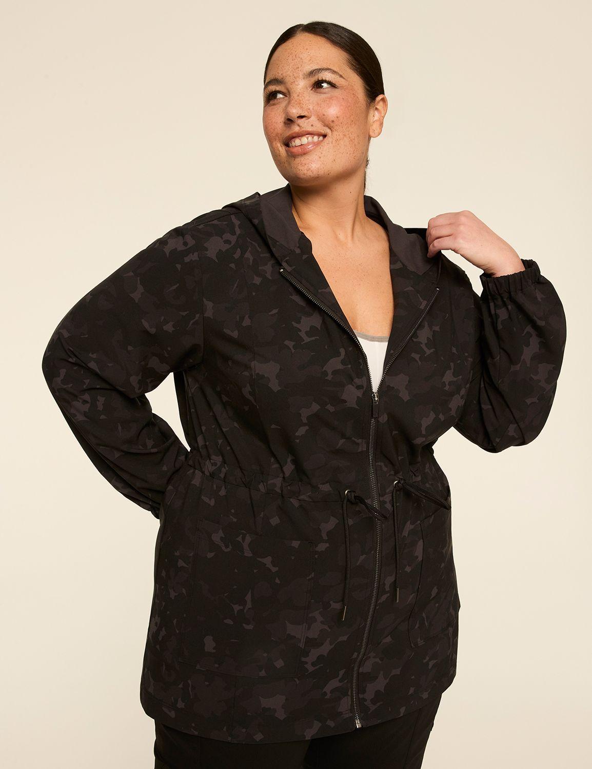 livi full-zip cinched-waist jacket