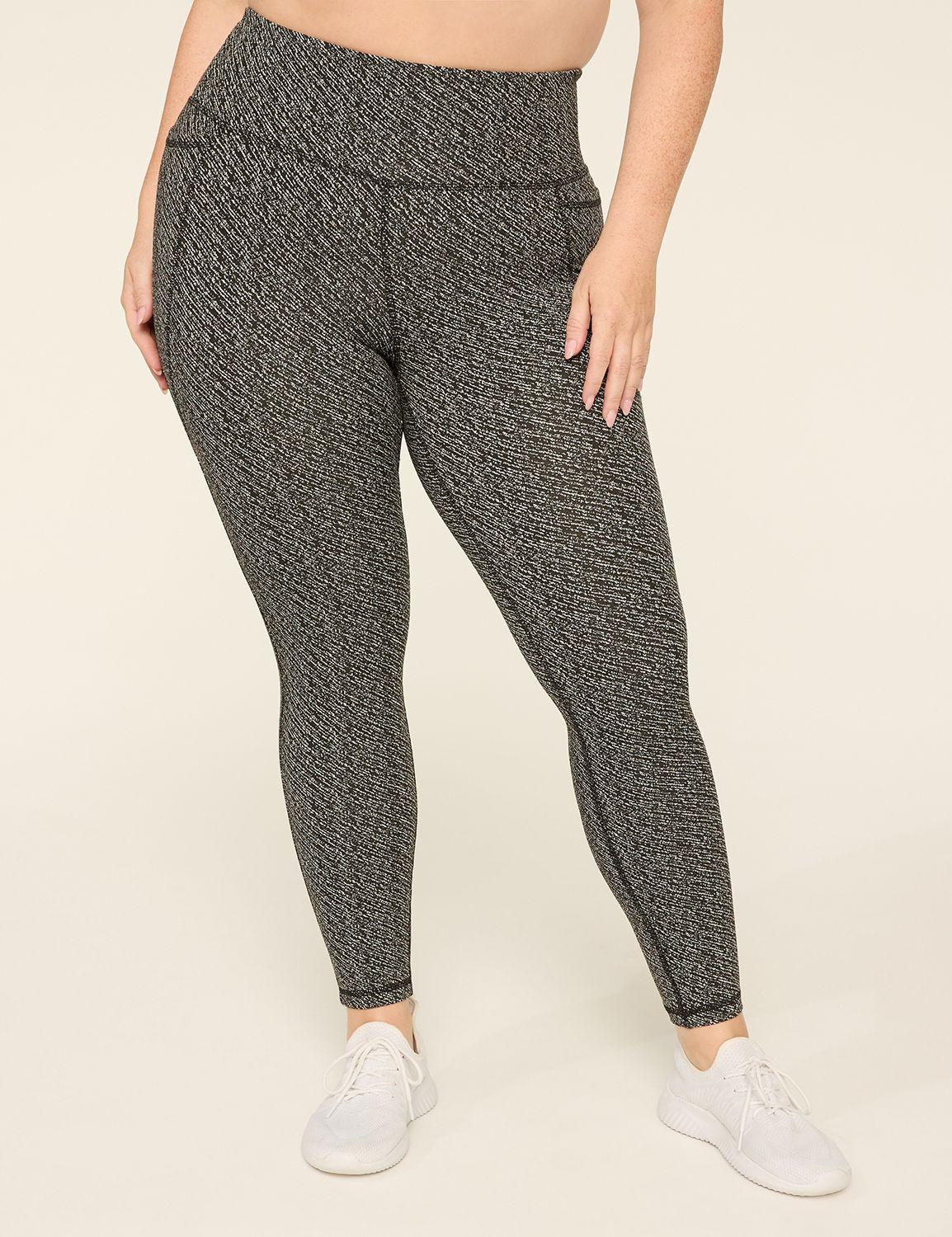 livi high-rise jacquard knit 7/8 legging