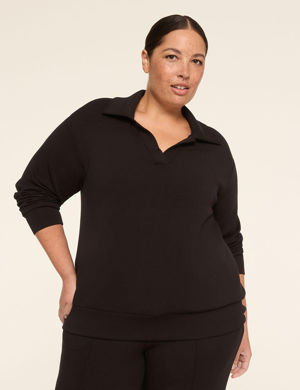 livi journey polo notch-neck pullover