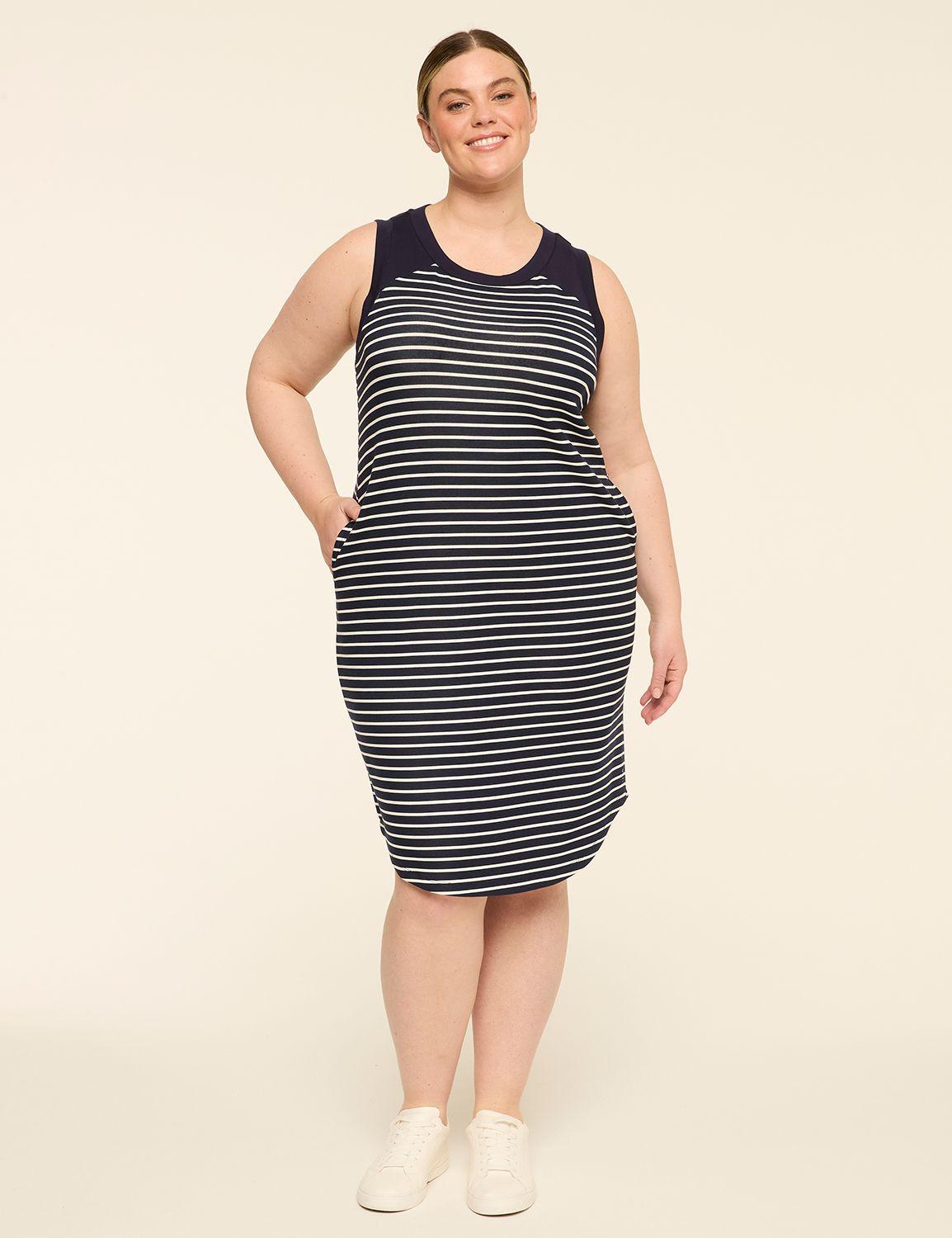 livi journey sleeveless crew-neck dress
