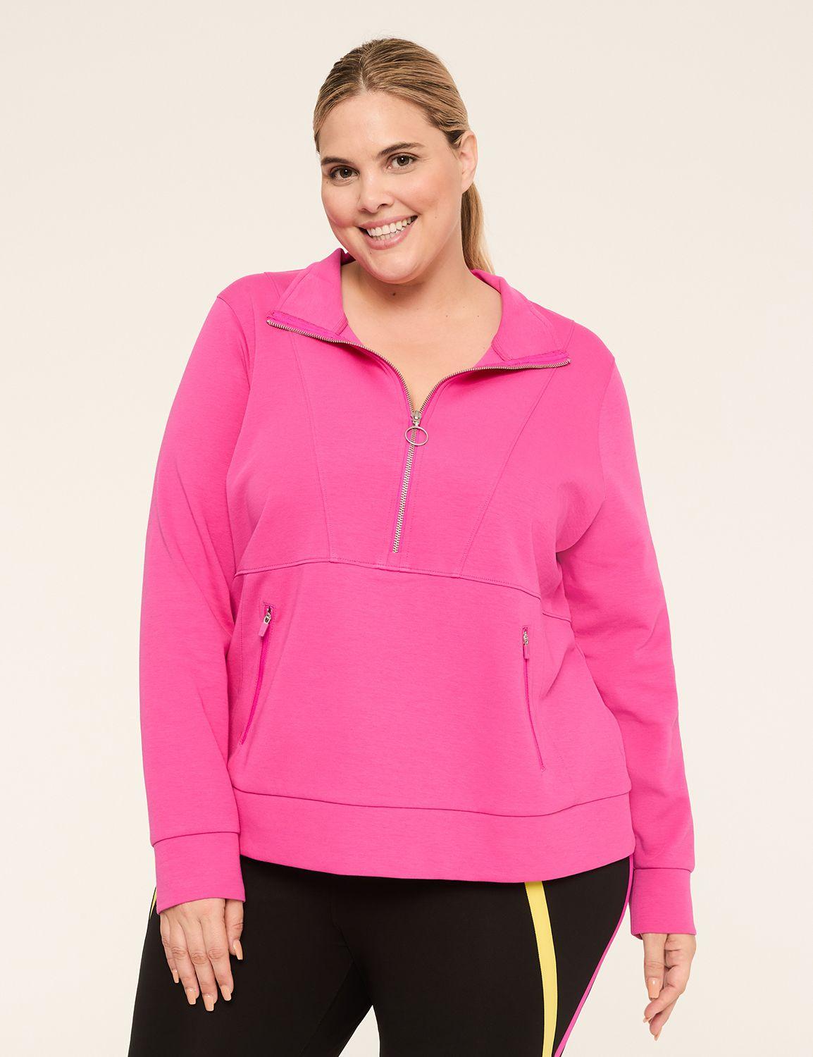 livi knit half-zip sweatshirt