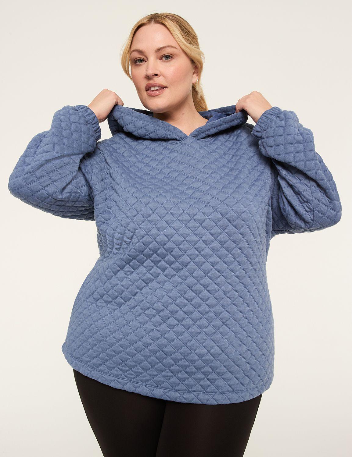 livi long-sleeve quilted hoodie