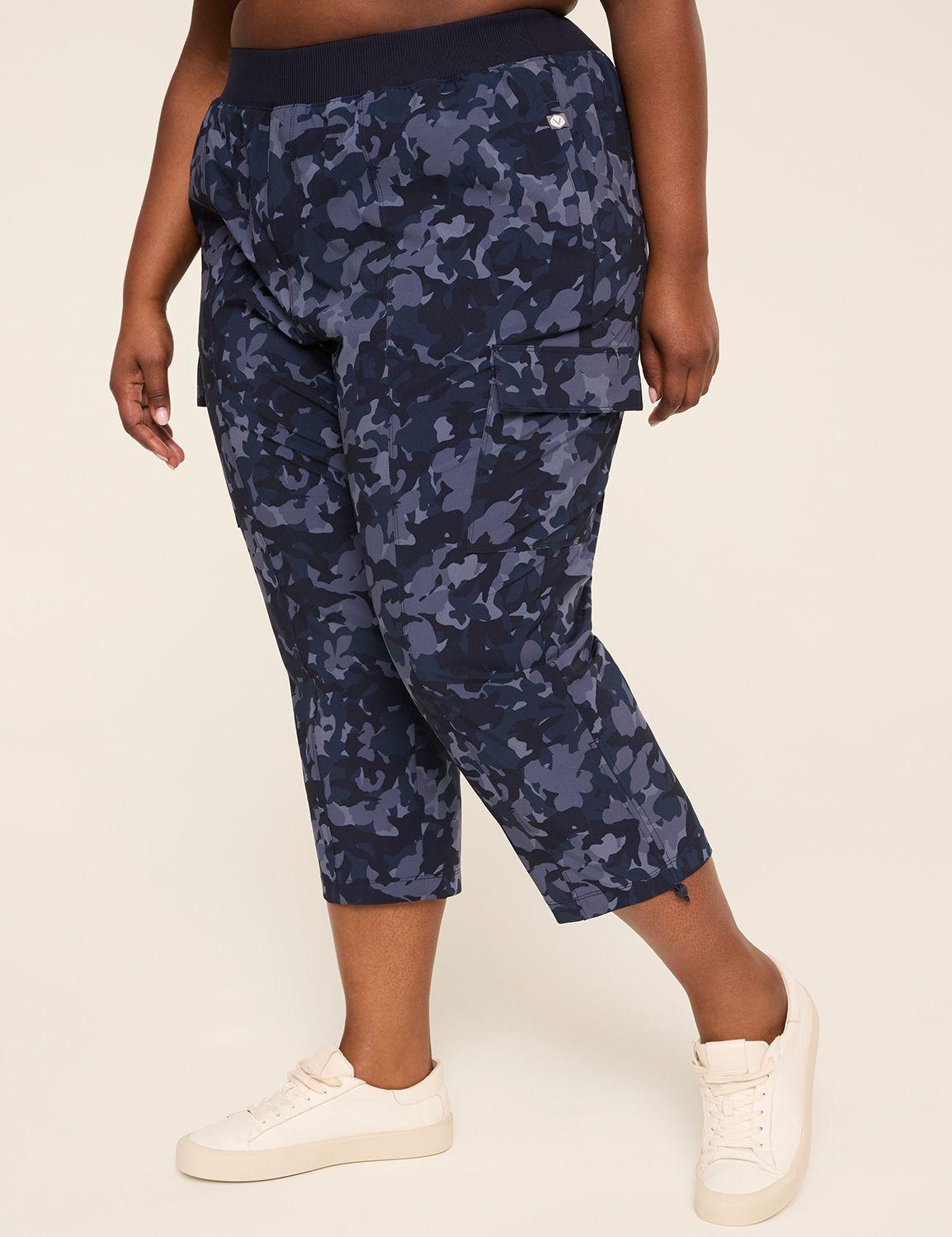 livi mid rise woven crop