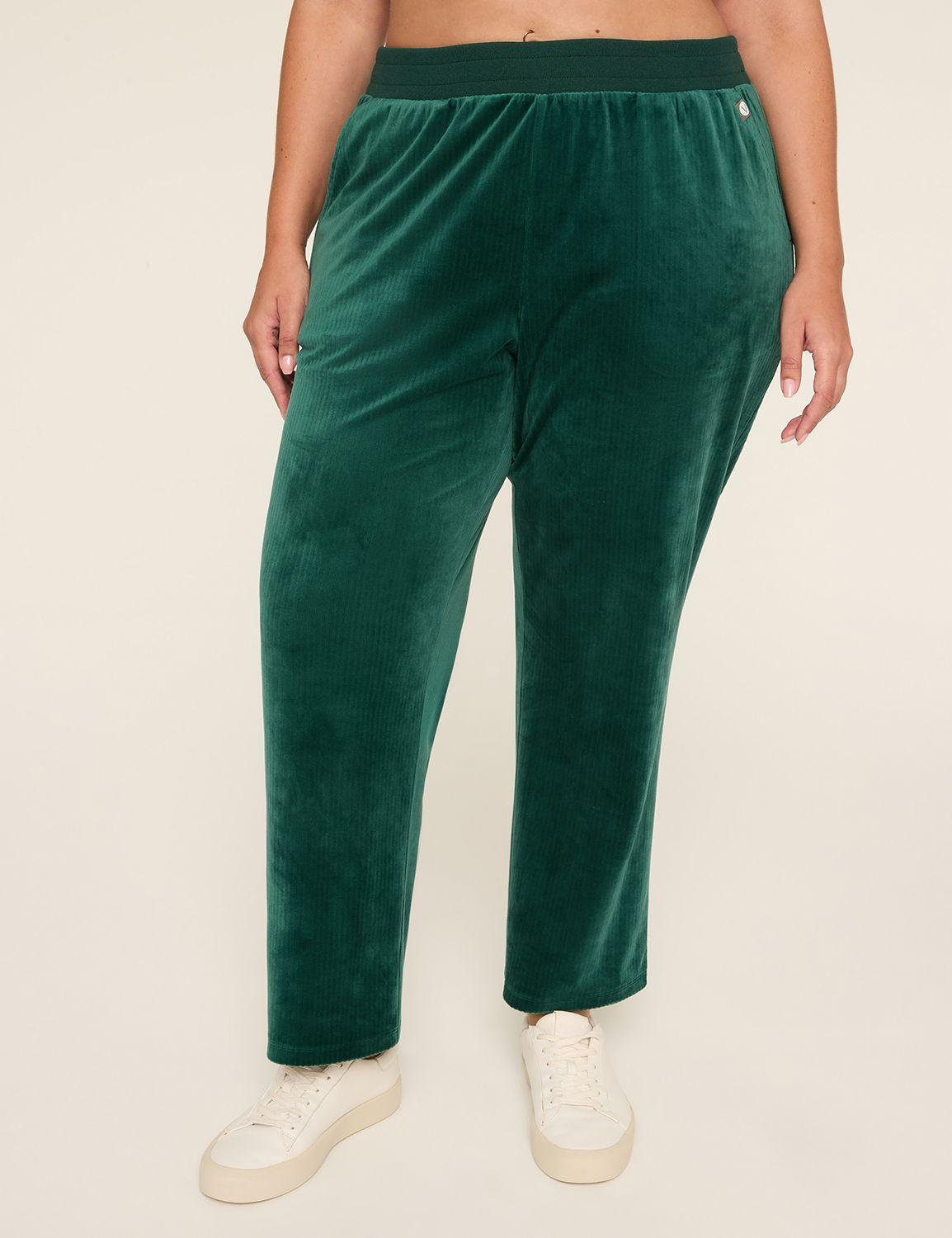 livi rib velour straight leg pant