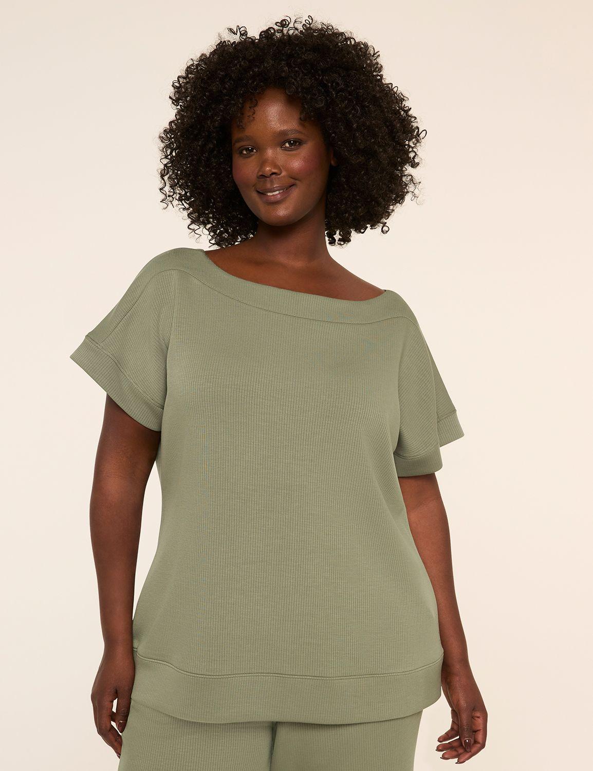 livi ribbed journey boatneck top
