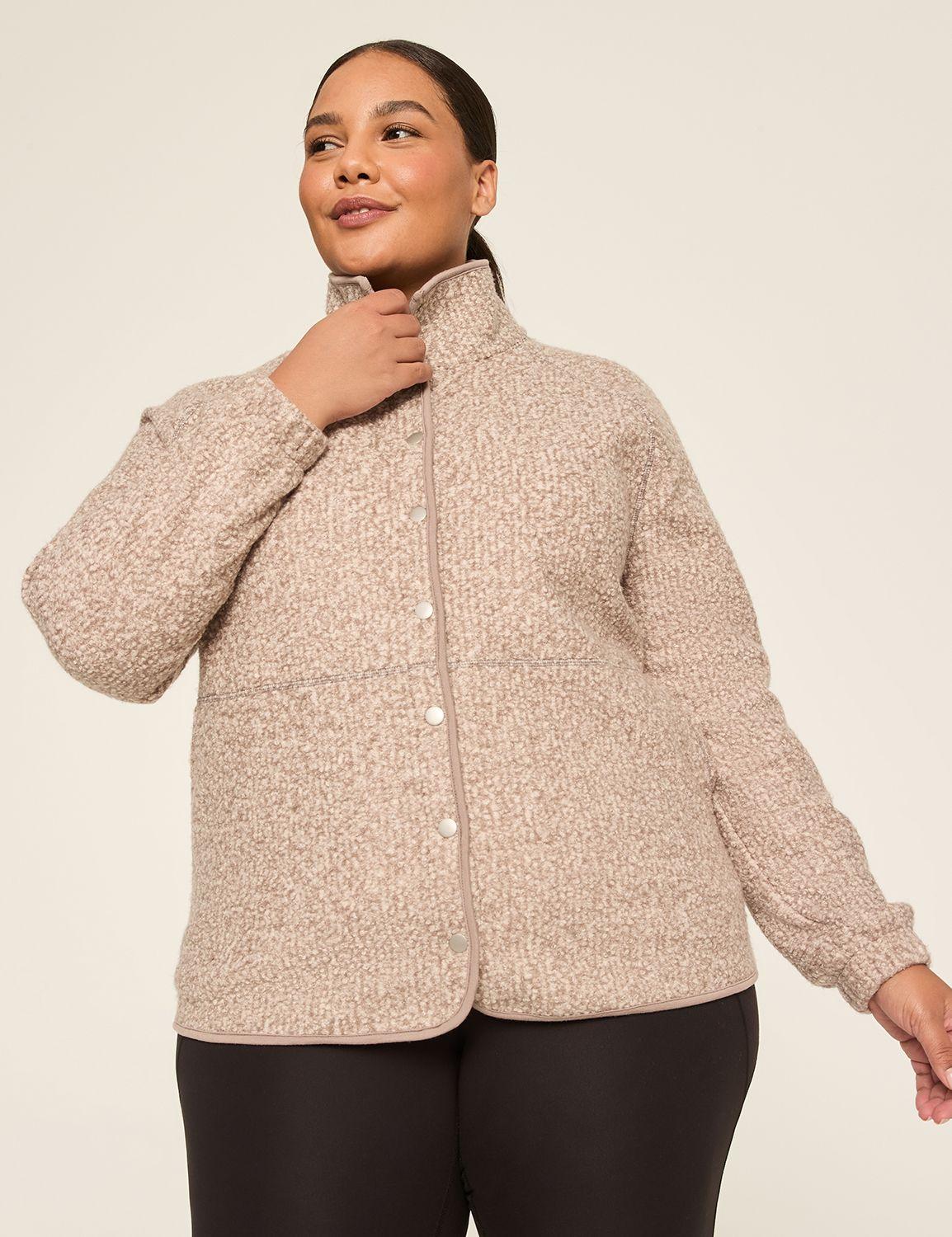 livi sherpa snap-front jacket