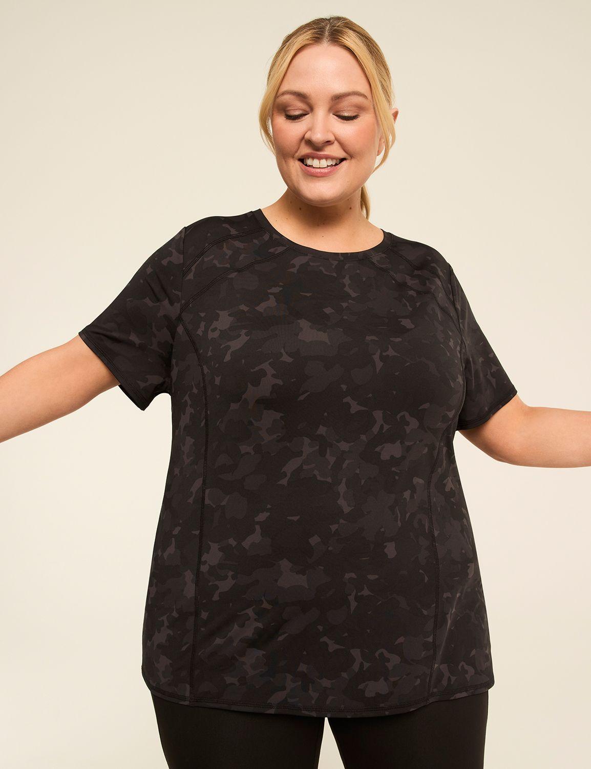 livi short-sleeve crew-neck wicking tee