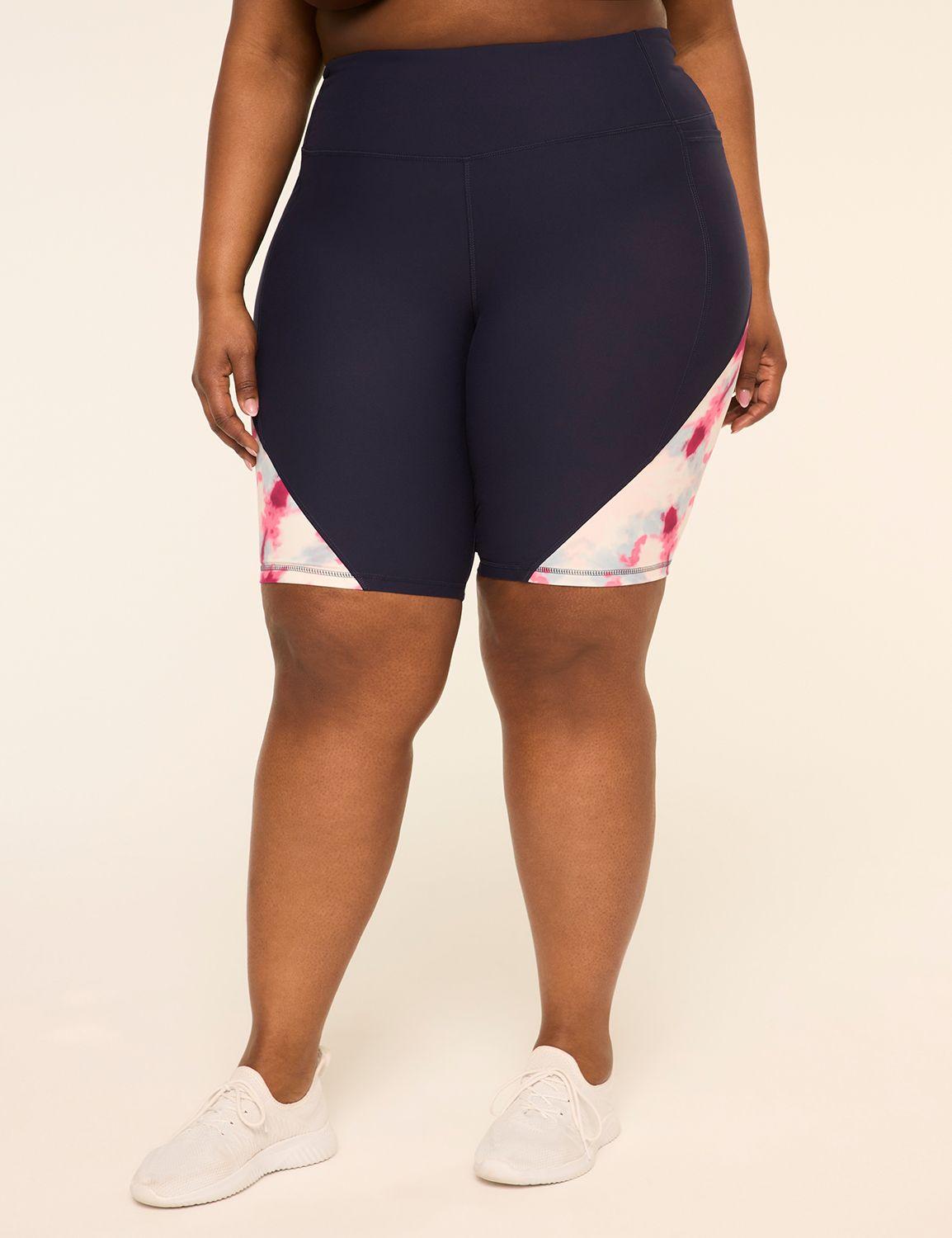 livi soft colorblock knee short