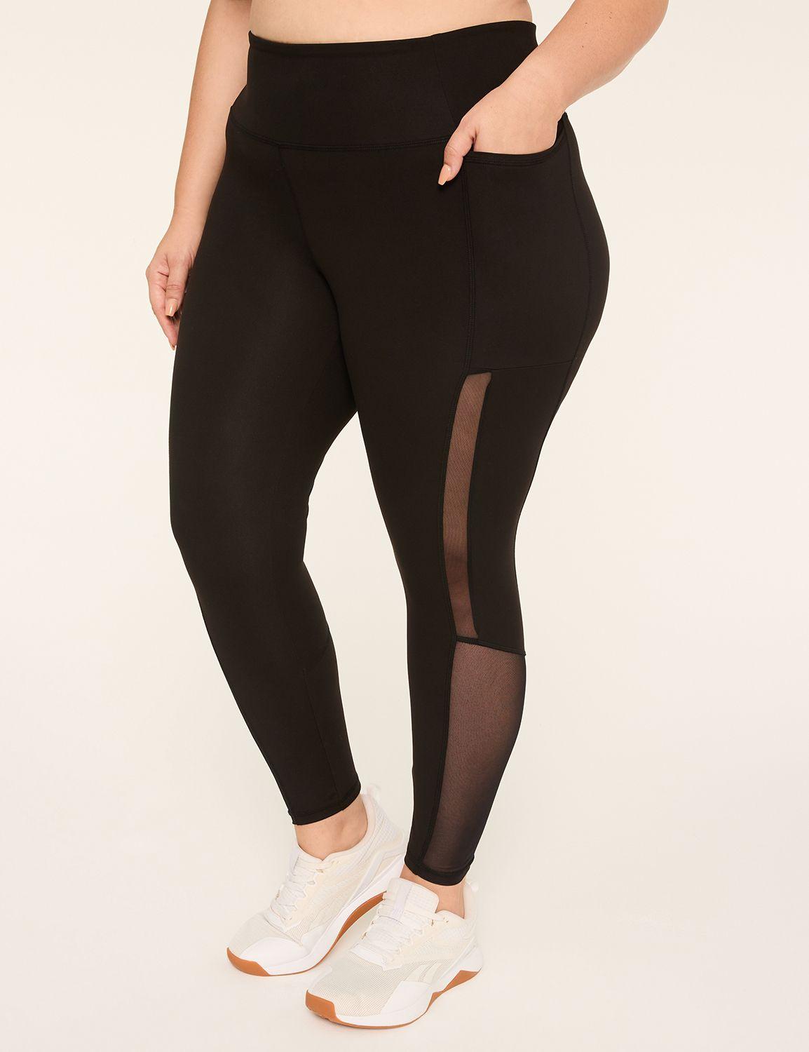 livi soft high-rise mesh-detail 7/8 legging