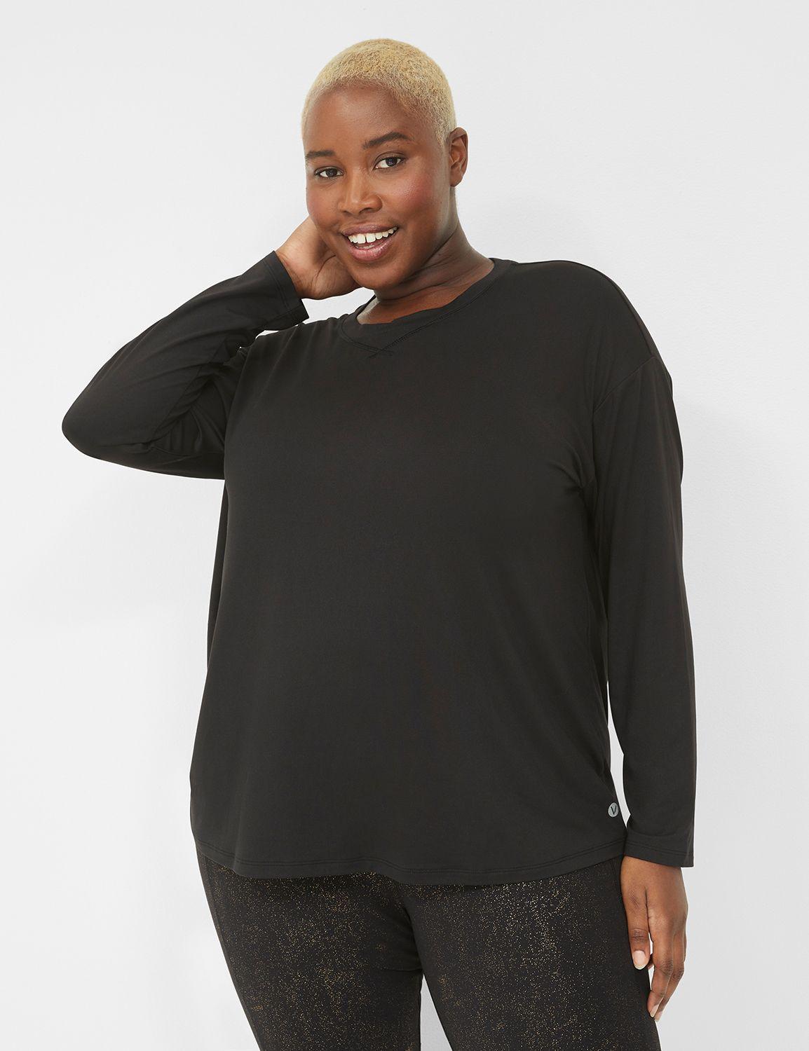 livi soft long-sleeve crew-neck recycled tee