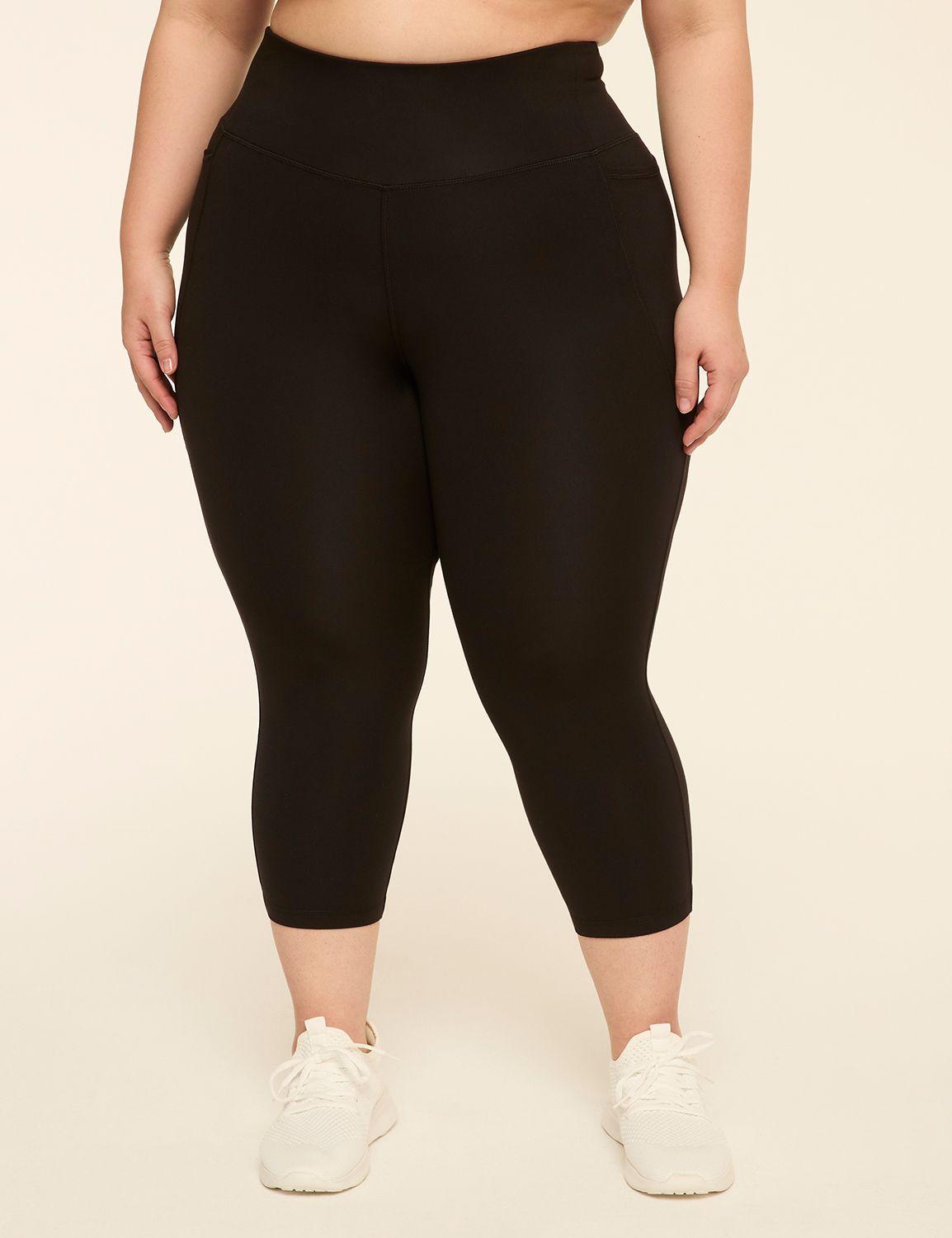 livi soft macrame-detail capri legging