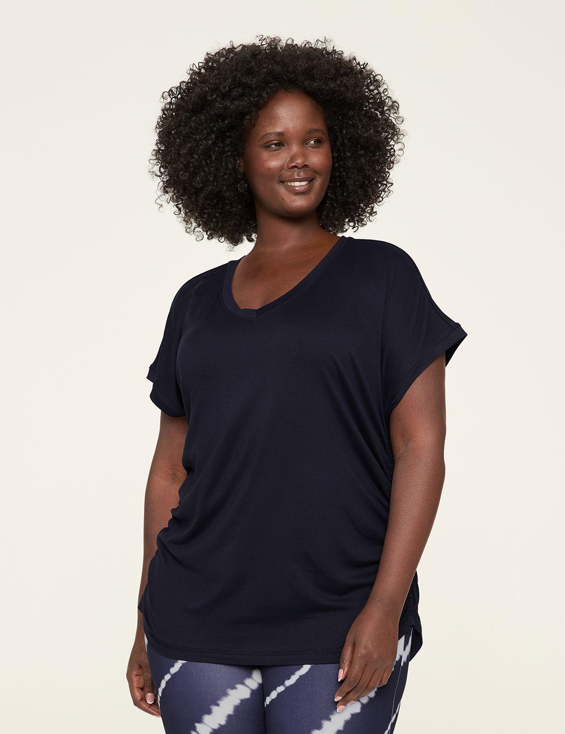 livi soft ruched-side tee