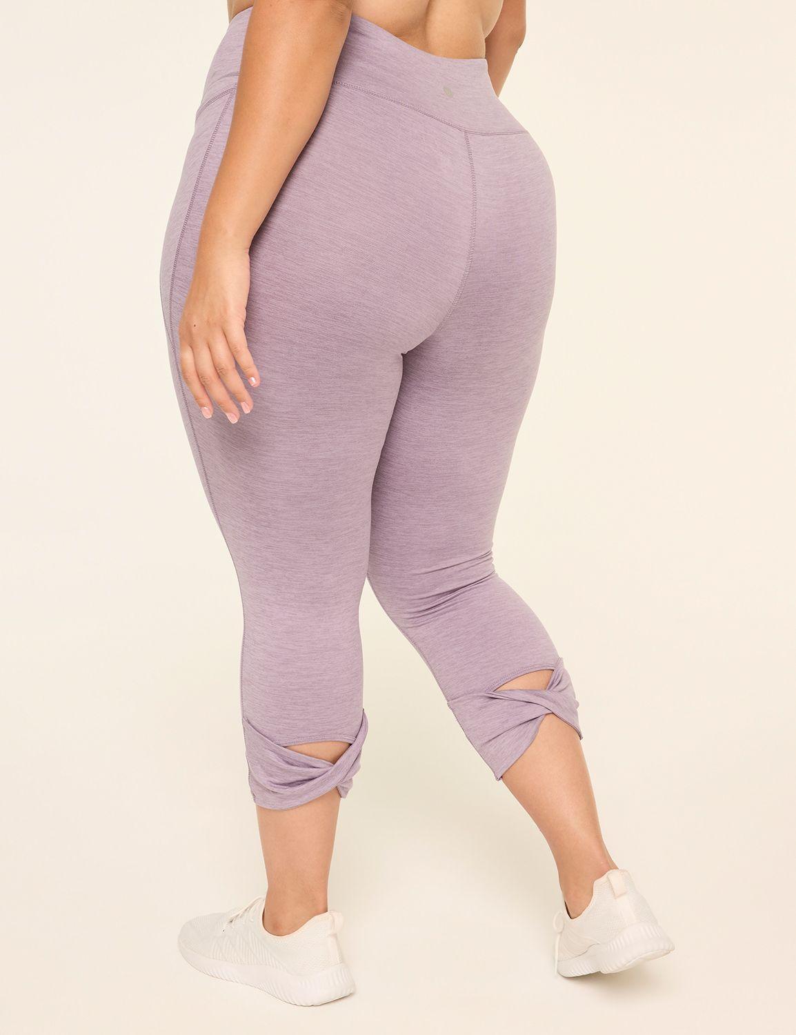 livi soft twist-hem capri legging