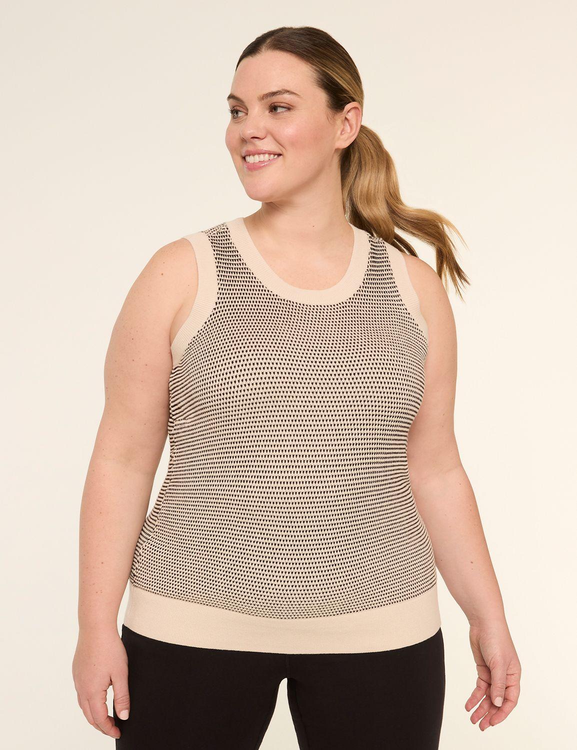 livi texture sweater tank