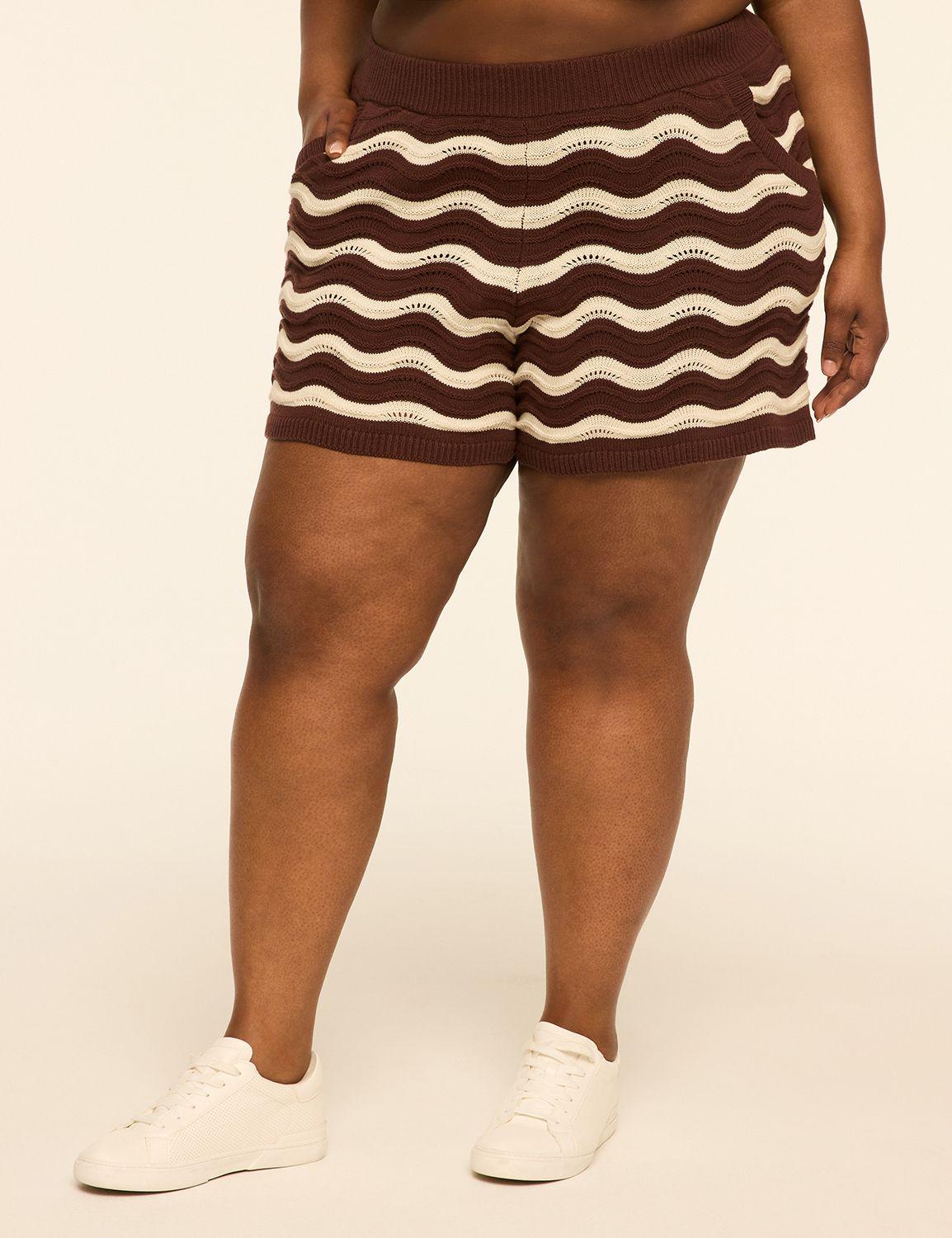 livi textured sweater short