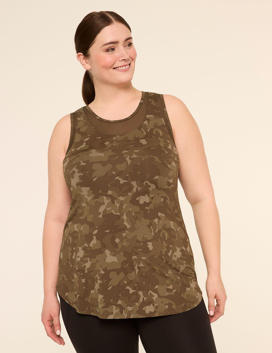 livi wicking crew-neck tank top