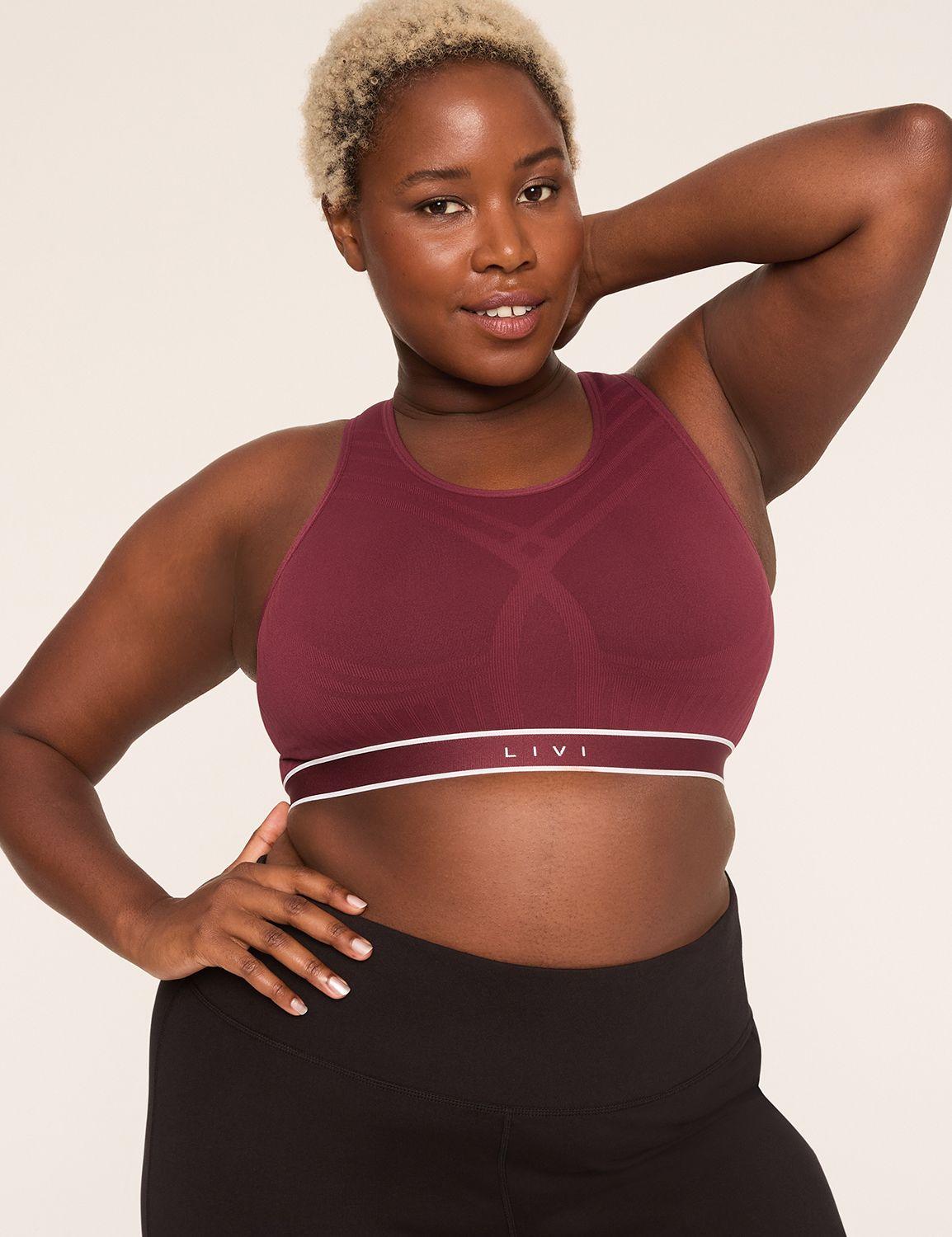 livi wireless medium-impact seamless sports bra