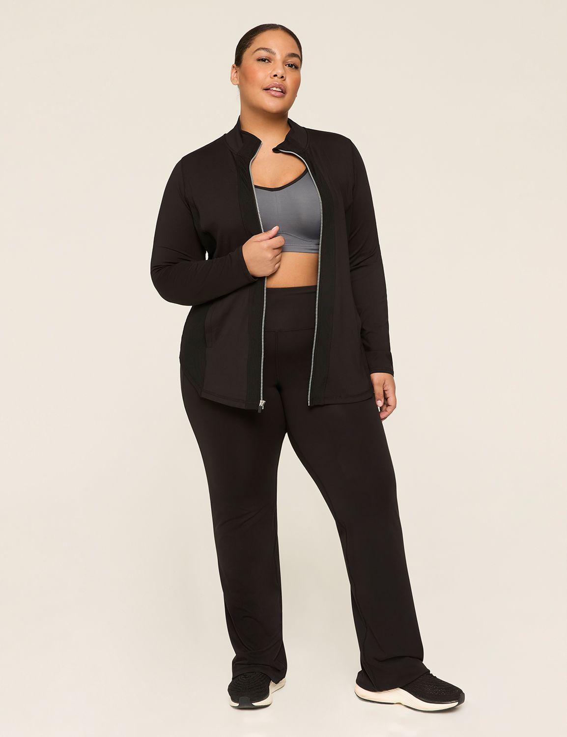 livi zip-front wicking & rib jacket