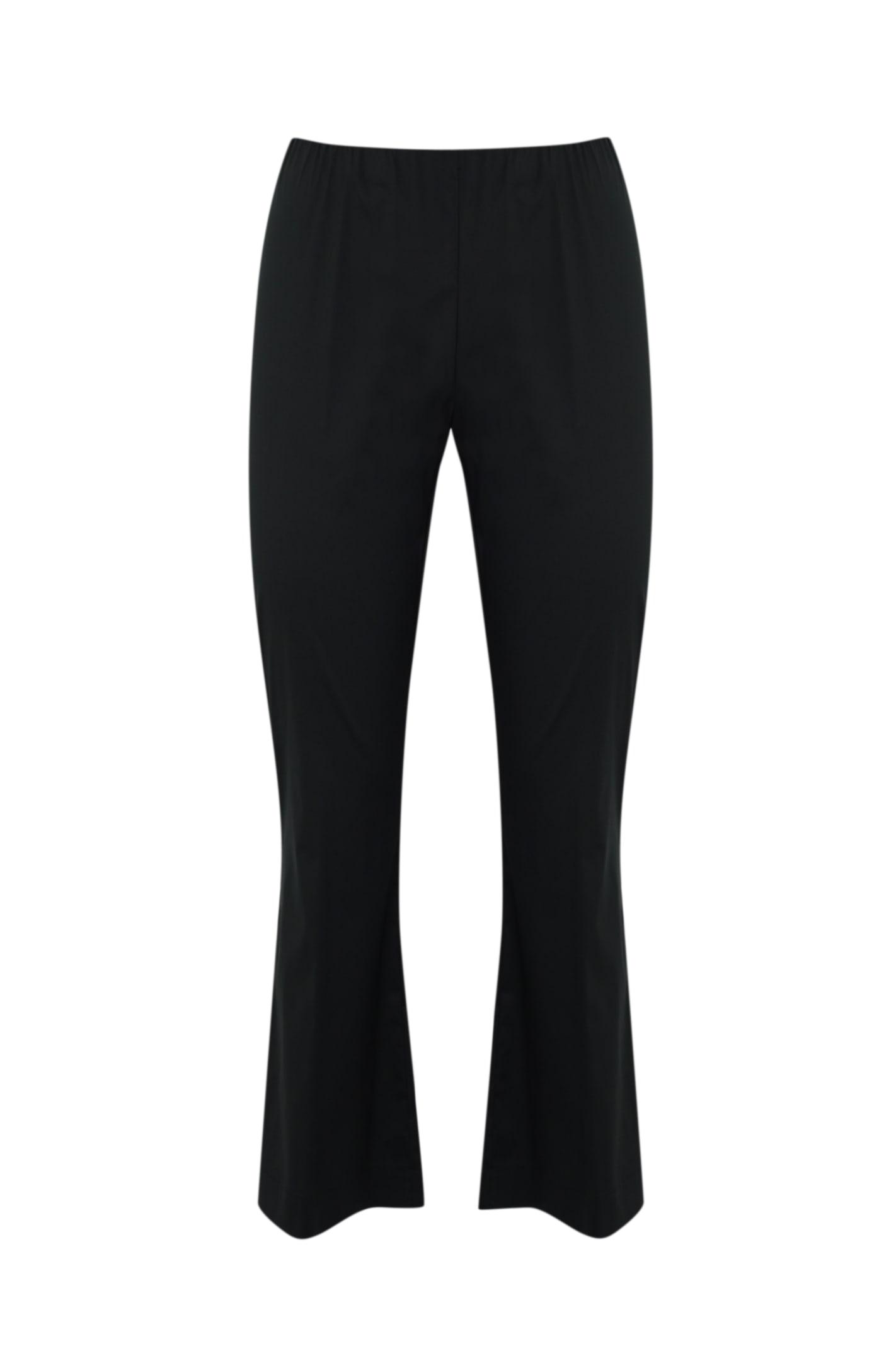 liviana conti black poplin trousers