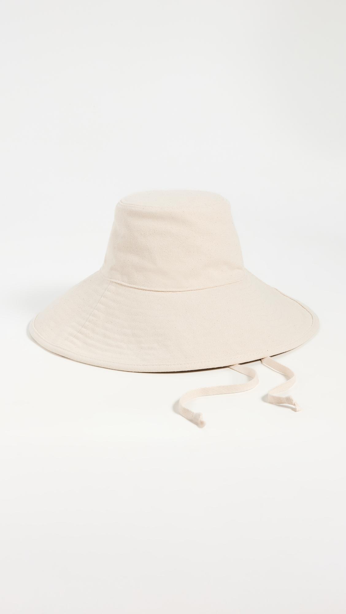 livvy canvas sun hat with removable twill chinstrap