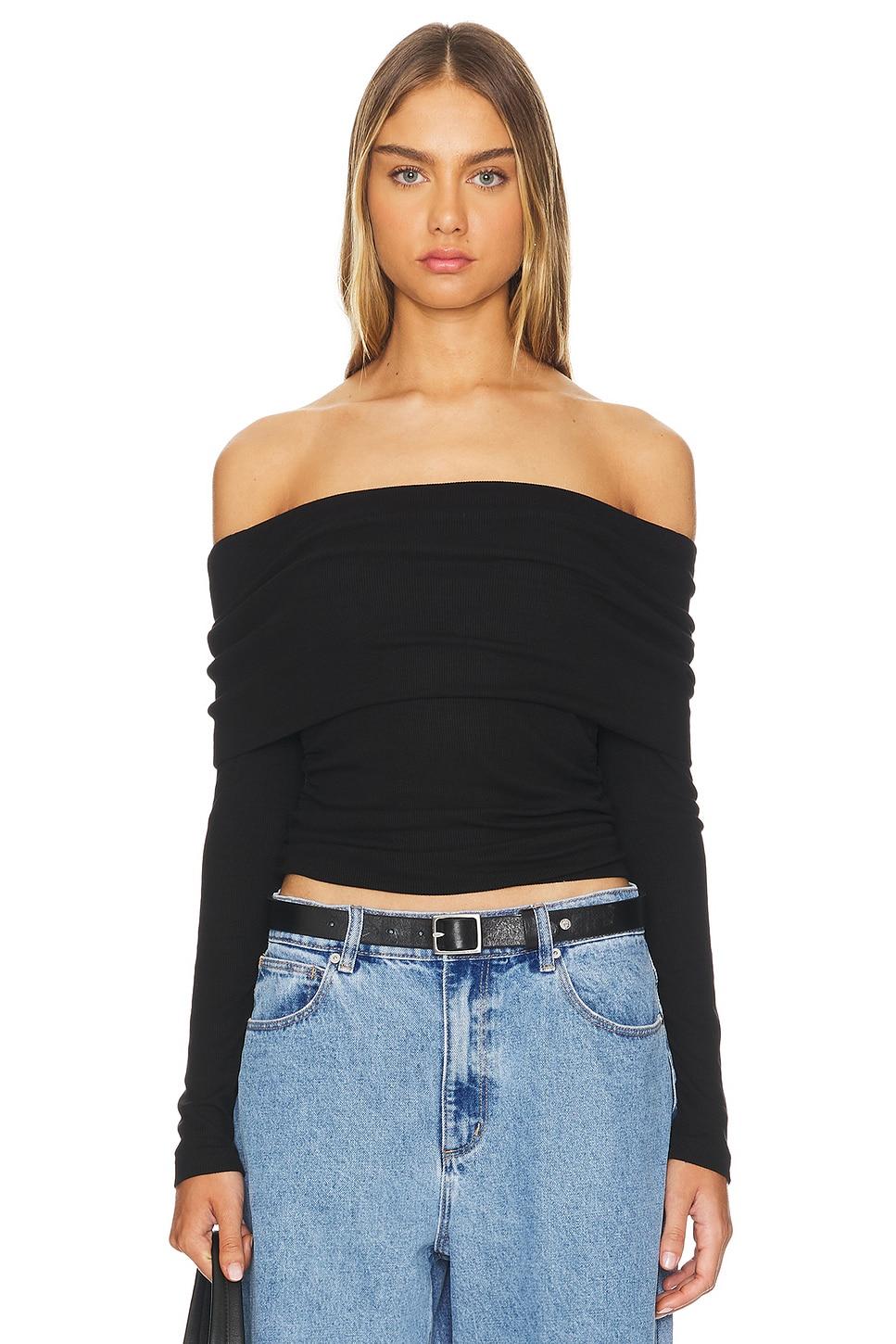 liya ribbed fold over top