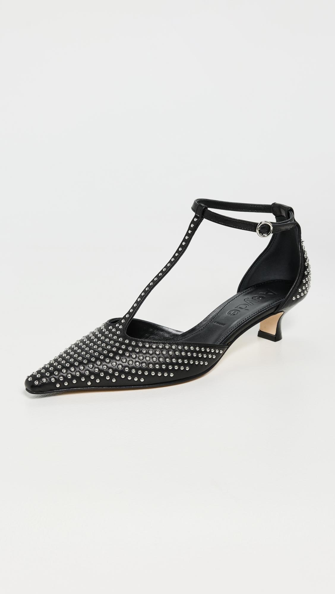 liz mini studs nappa leather heels