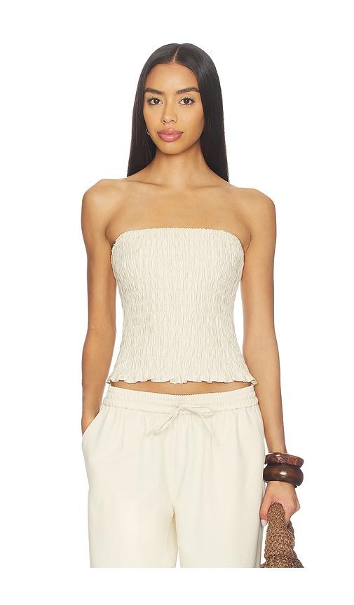 lna gigi tube top in cream.