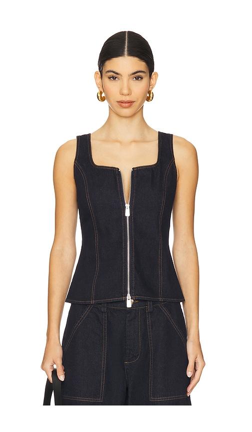 lna gili zip tank in blue.