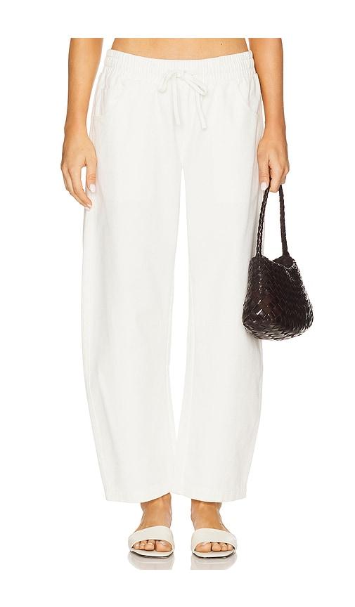lna lennon pant in white.