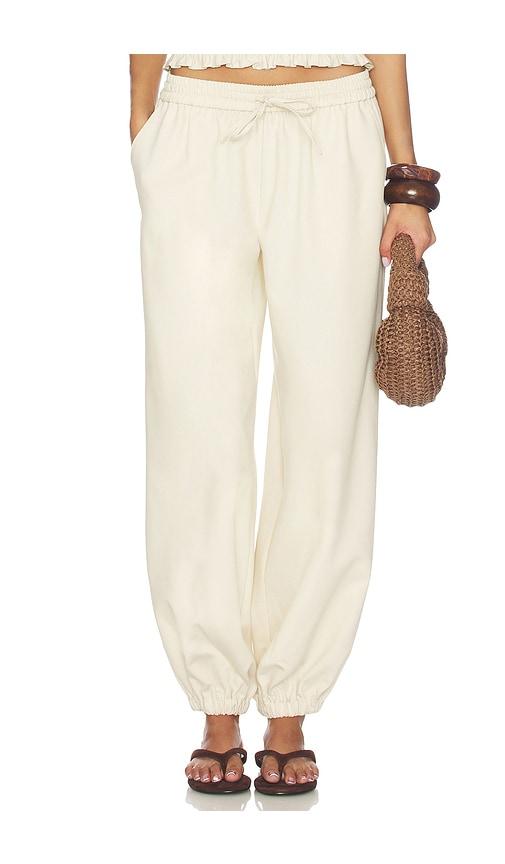 lna milano pant in cream.