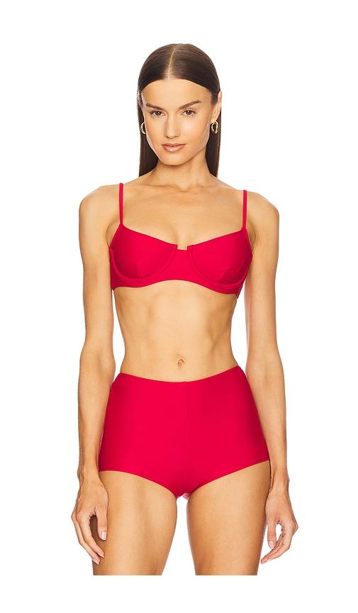 loba arabella top in red.