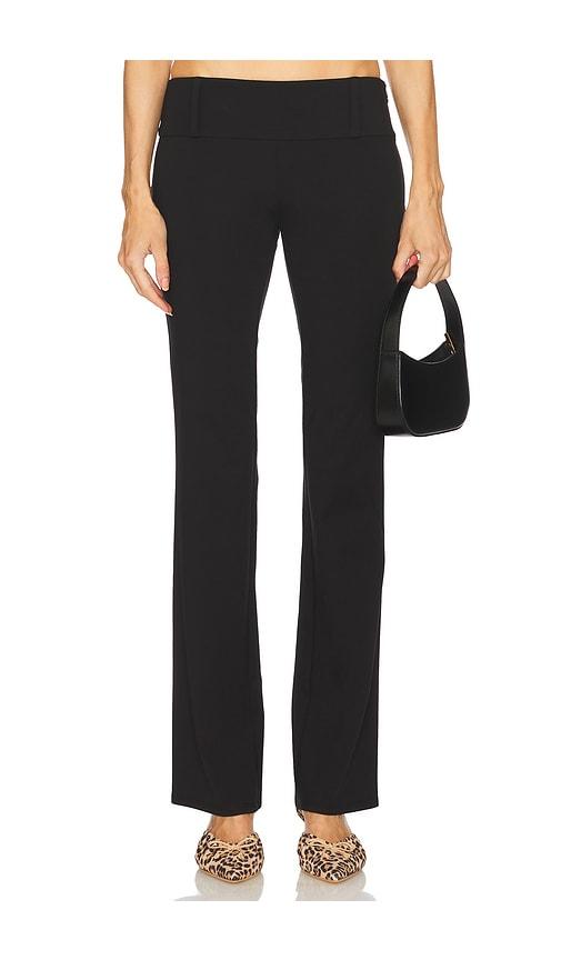 loba chloe low rise pants in black.