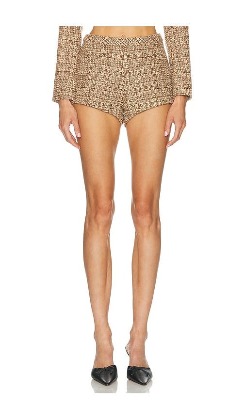 loba daphne tweed hot short in multi.