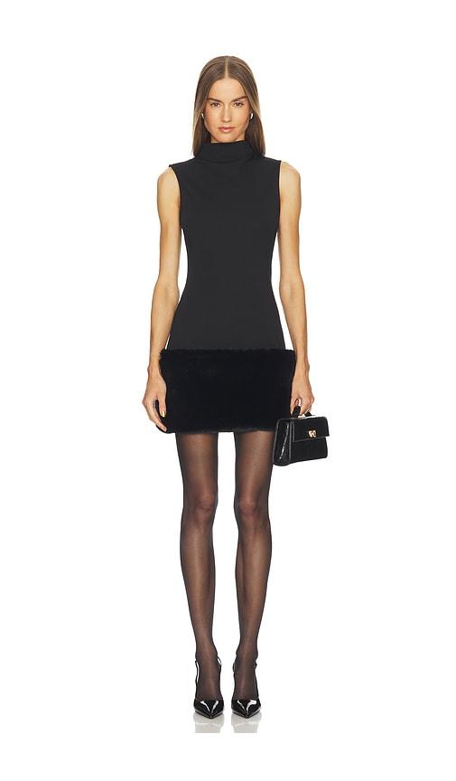loba dianne mini dress in black.