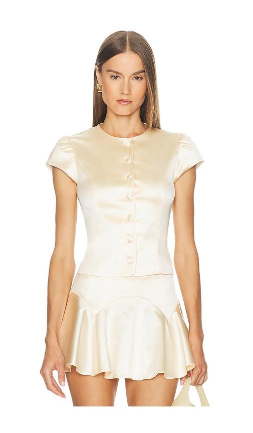 loba ella satin top in pink.