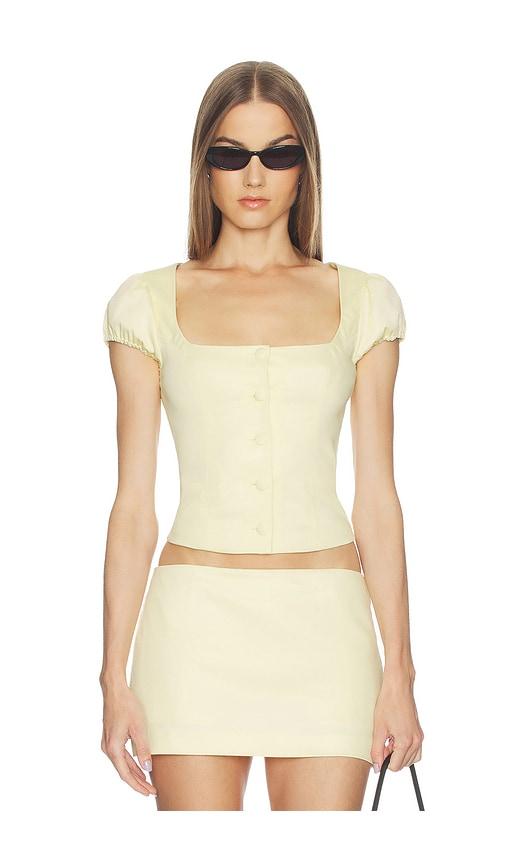 loba rae top in yellow.