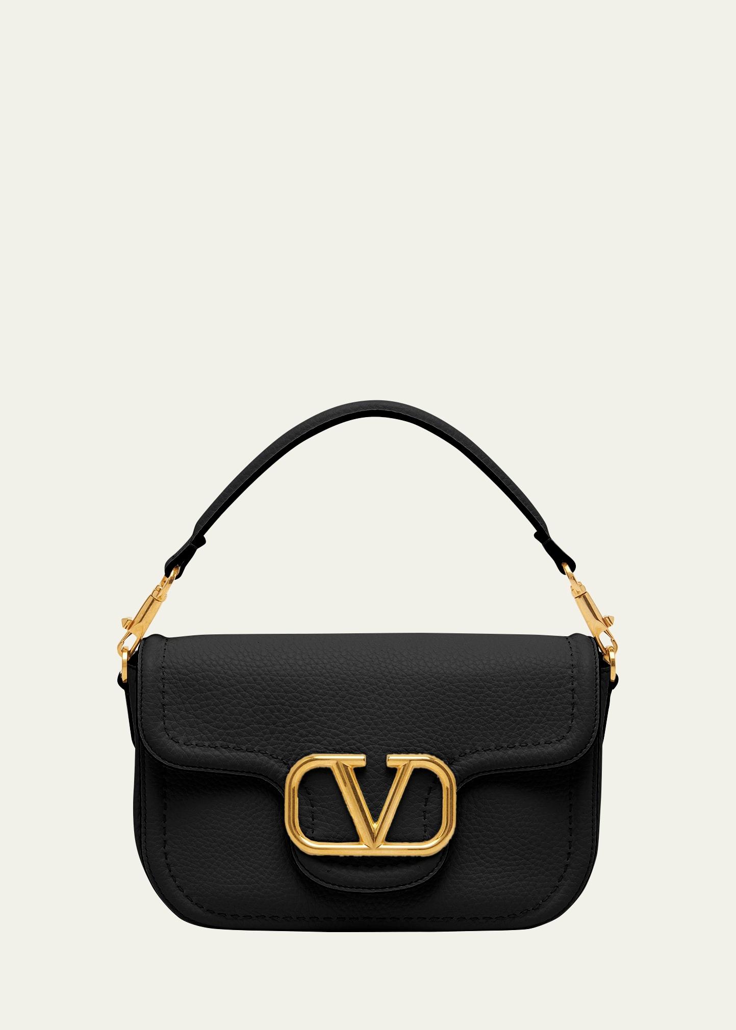 loco vlogo flap leather shoulder bag