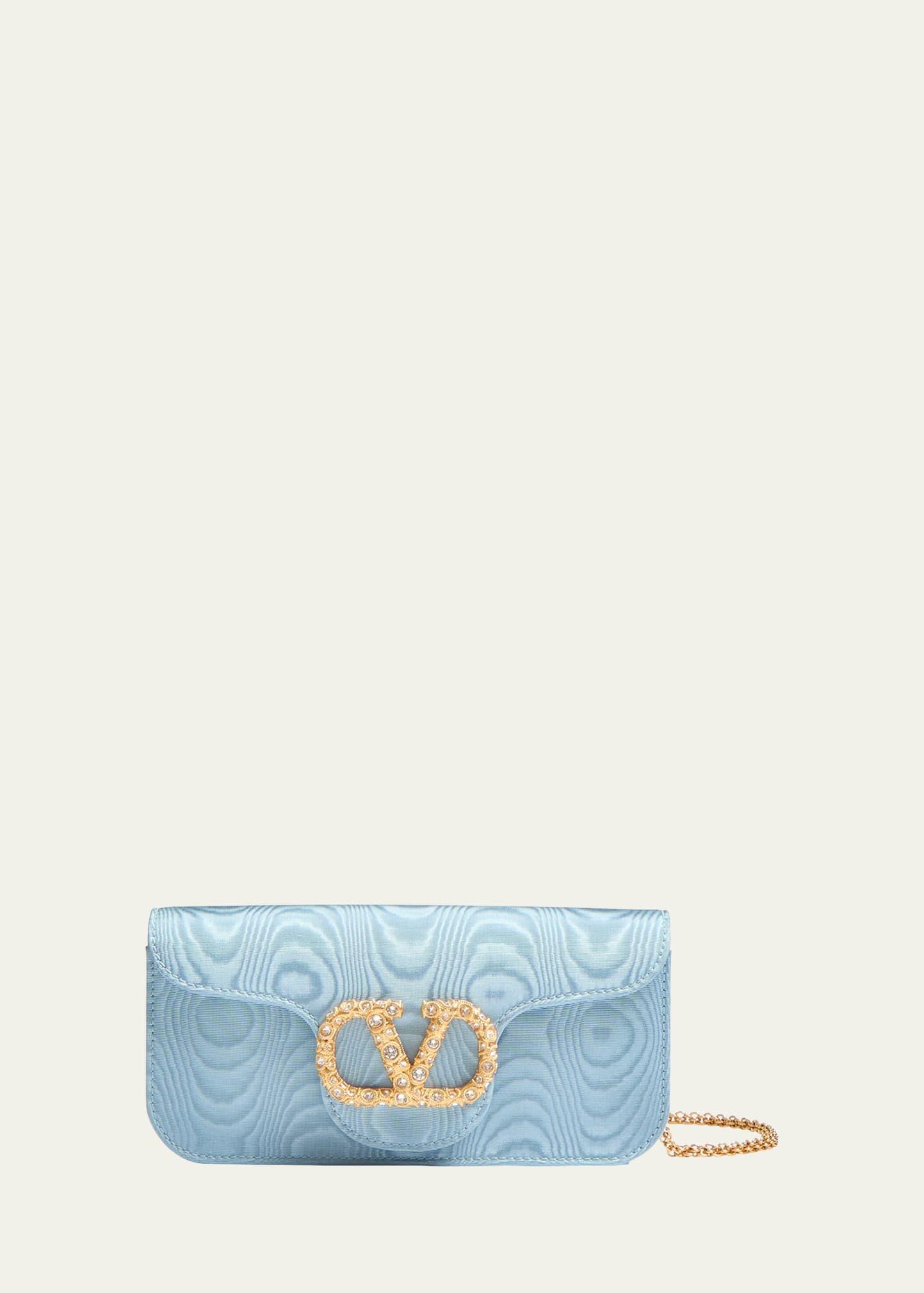 loco vlogo moire clutch bag