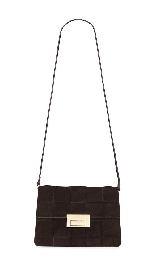 loeffler randall delphine clutch in brown.
