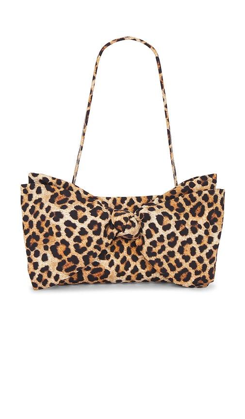 loeffler randall valerie bow clutch in brown.