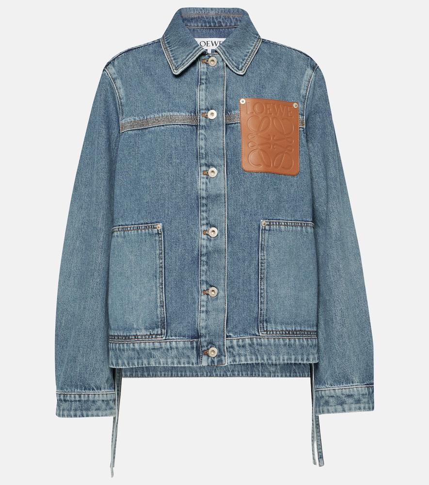 loewe anagram denim jacket